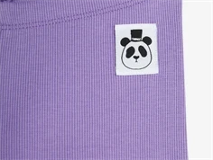 Mini Rodini purple rib leggings